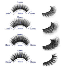 20 Pairs Dramatic Faux Mink Cat Eye False Eyelashes