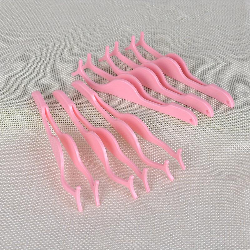 6pcs False Eyelashes Tweezer Portable Applicator For Magnetic Lashes