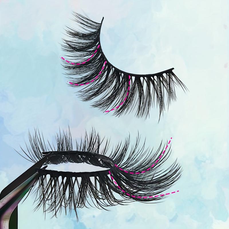 5 Pairs Fluffy Cat Eye Wispy Faux Mink Lashes