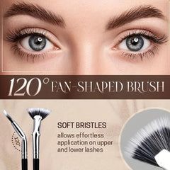 Mascara Fan Brush Lash Wand for Lifted Effects and Lower Lashes Enhancement