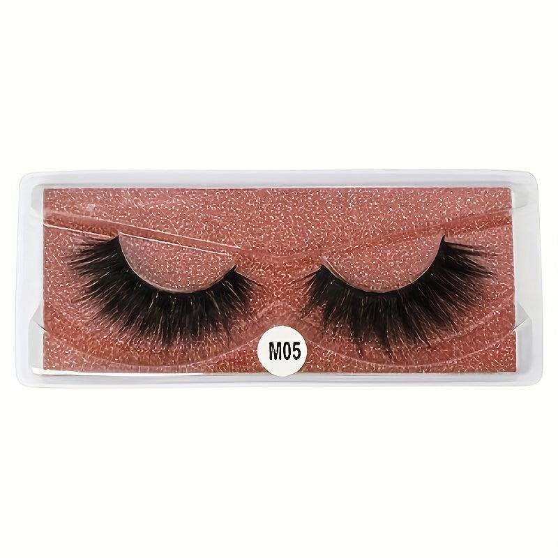 10 Pairs Soft & Thick 3D Mink Lashes Mix Style For Natural Fluffy Makeup