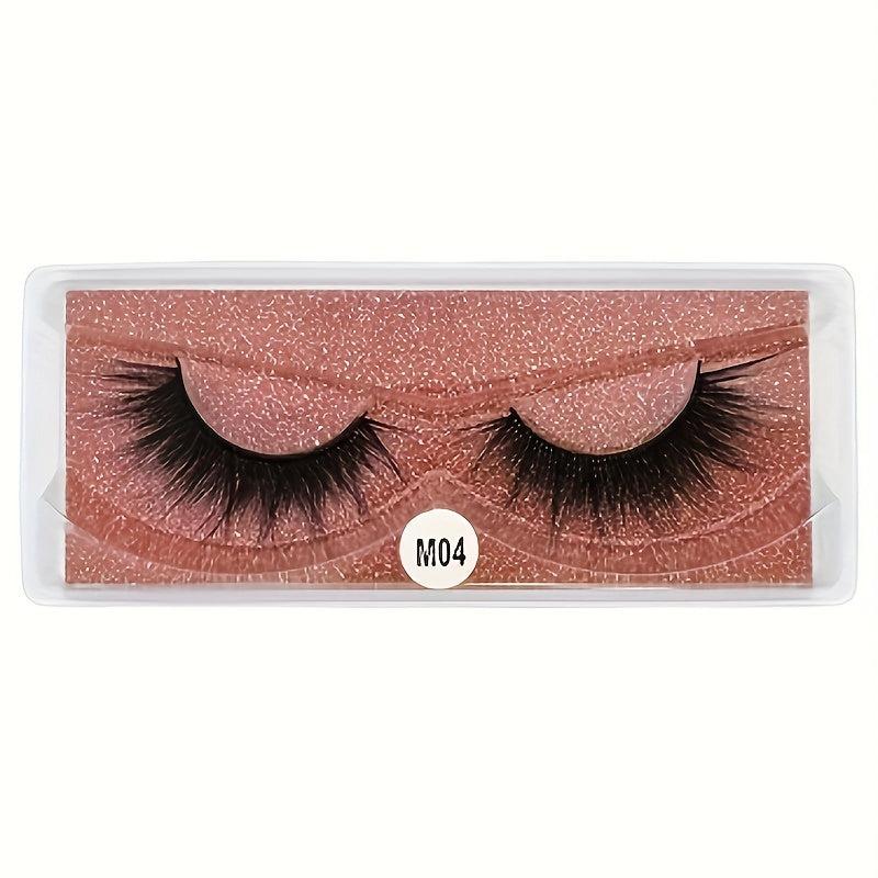 10 Pairs Soft & Thick 3D Mink Lashes Mix Style For Natural Fluffy Makeup