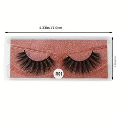10 Pairs Soft & Thick 3D Mink Lashes Mix Style For Natural Fluffy Makeup