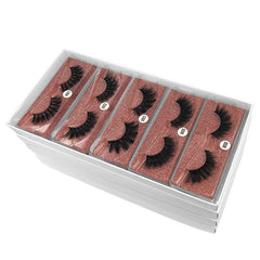 10 Pairs Soft & Thick 3D Mink Lashes Mix Style For Natural Fluffy Makeup