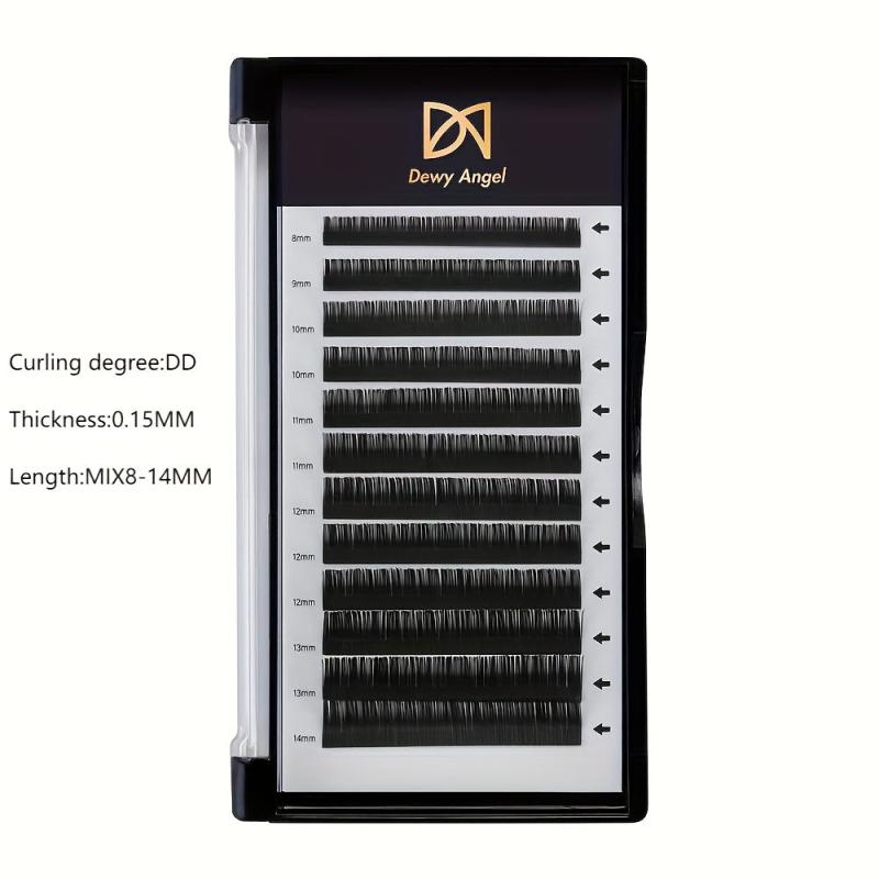 Natural Curling Flat Lashes Extension for Salon Use