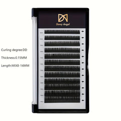 Natural Curling Flat Lashes Extension for Salon Use