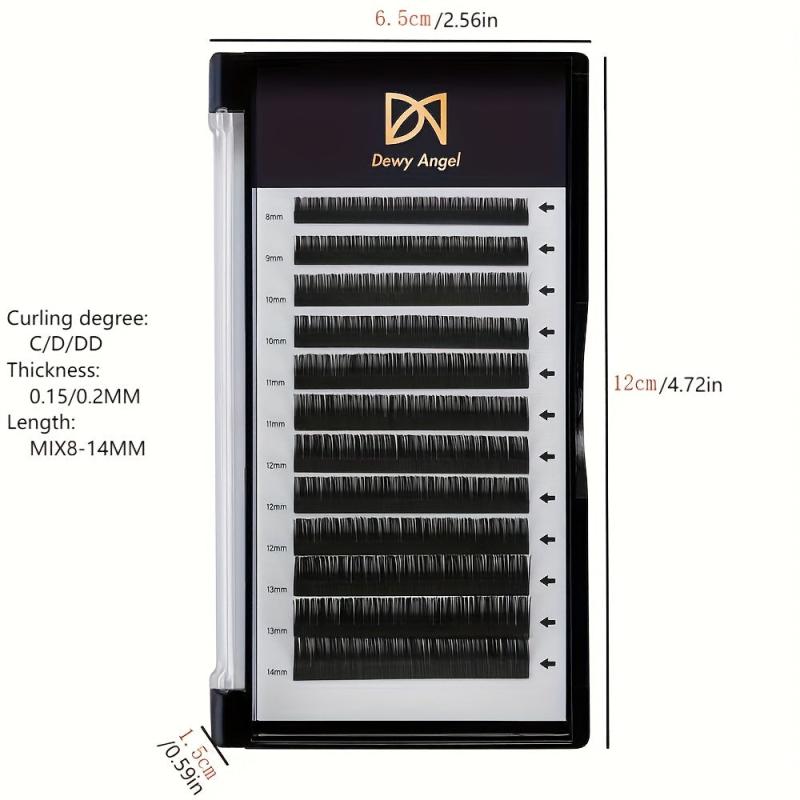 Natural Curling Flat Lashes Extension for Salon Use