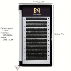 Natural Curling Flat Lashes Extension for Salon Use