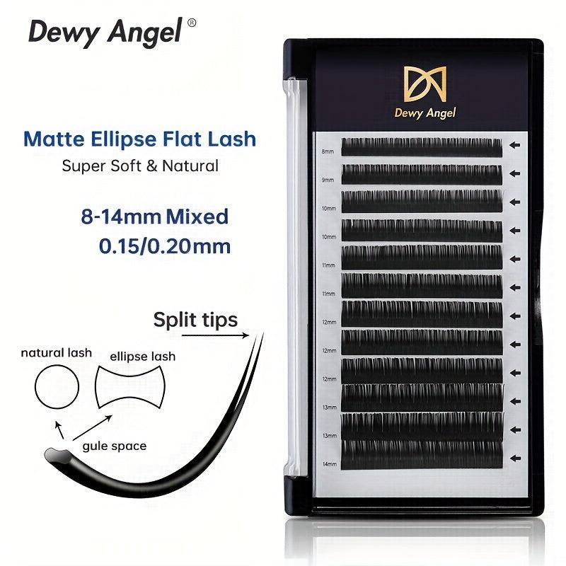 Natural Curling Flat Lashes Extension for Salon Use