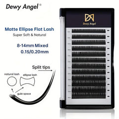 Natural Curling Flat Lashes Extension for Salon Use