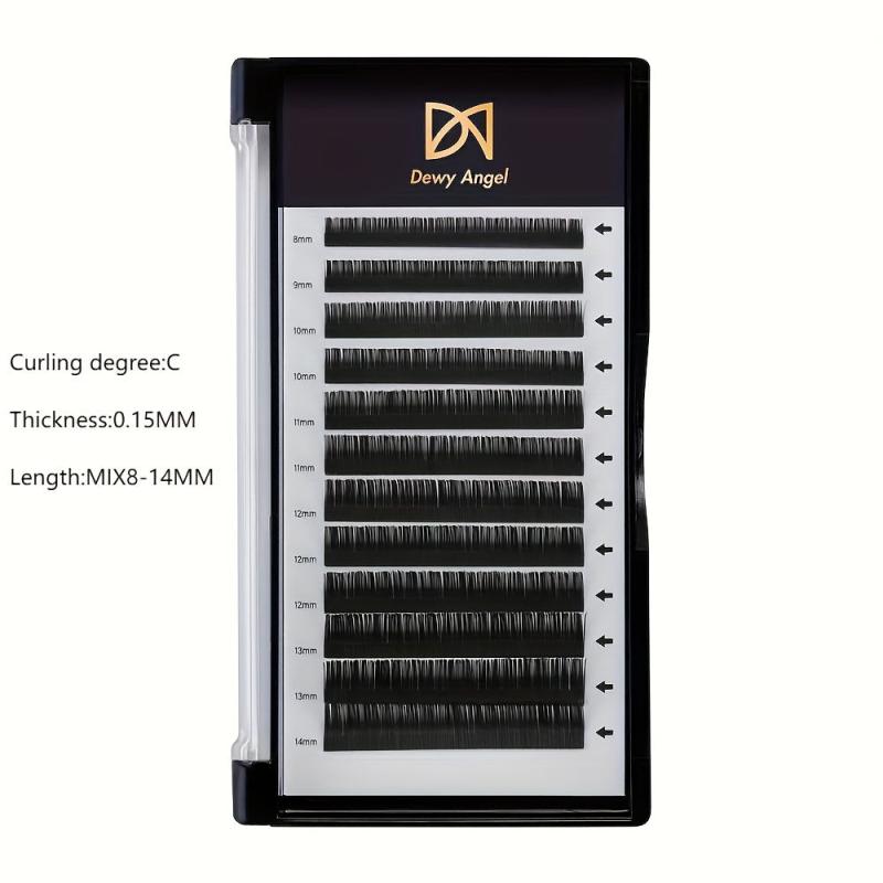 Natural Curling Flat Lashes Extension for Salon Use