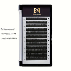 Natural Curling Flat Lashes Extension for Salon Use