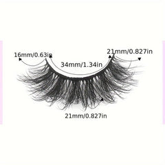 10 Pairs Mink Hair False Eyelashes for Natural Look