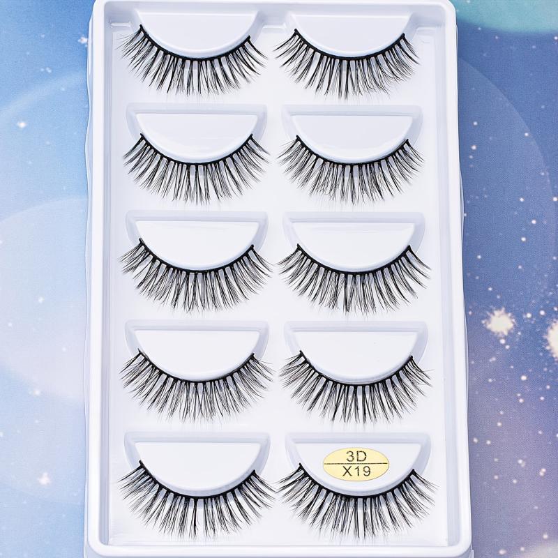 5 Pairs 3D Mink False Eyelashes Fluffy Long Dramatic Natural False Eyelashes