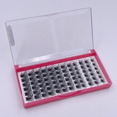 72pcs Mega Volume Individual Lash Extension 8-16mm D Curl Cluster Lash