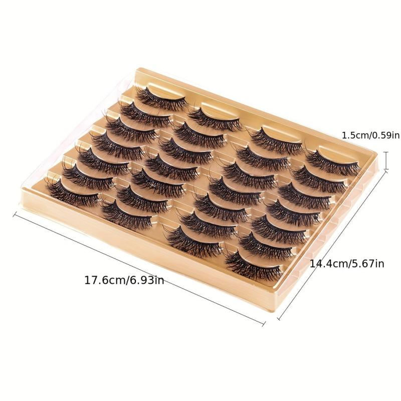14 Pairs 8D Faux Lashes Natural Look Dramatic Long Thick Volume Eyelashes
