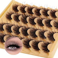 14 Pairs 8D Faux Lashes Natural Look Dramatic Long Thick Volume Eyelashes