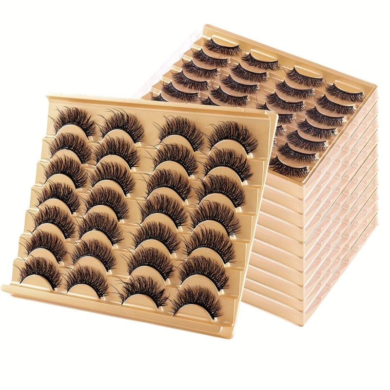 14 Pairs 8D Faux Lashes Natural Look Dramatic Long Thick Volume Eyelashes