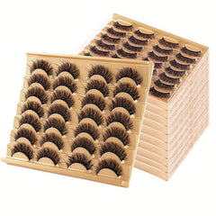 14 Pairs 8D Faux Lashes Natural Look Dramatic Long Thick Volume Eyelashes
