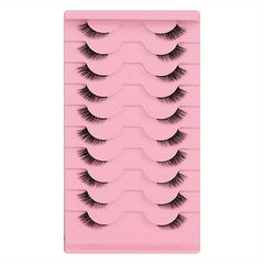 10 Pairs Fox Eye Lashes Winged End Manga Style Eyelashes