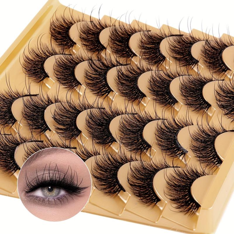 14 Pairs Curling False Eyelashes 8D Three-dimensional Fairy Style