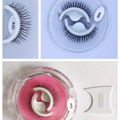 Self-Adhesive Reusable False Eyelashes Naturally Fluffy No Glue Needed