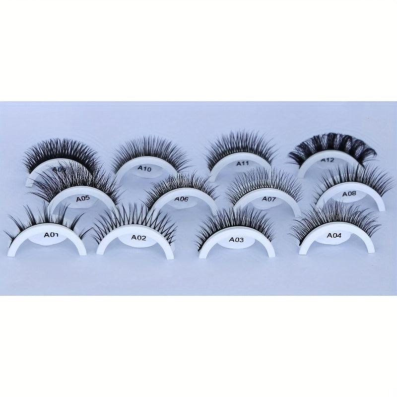 Self-Adhesive Reusable False Eyelashes Naturally Fluffy No Glue Needed