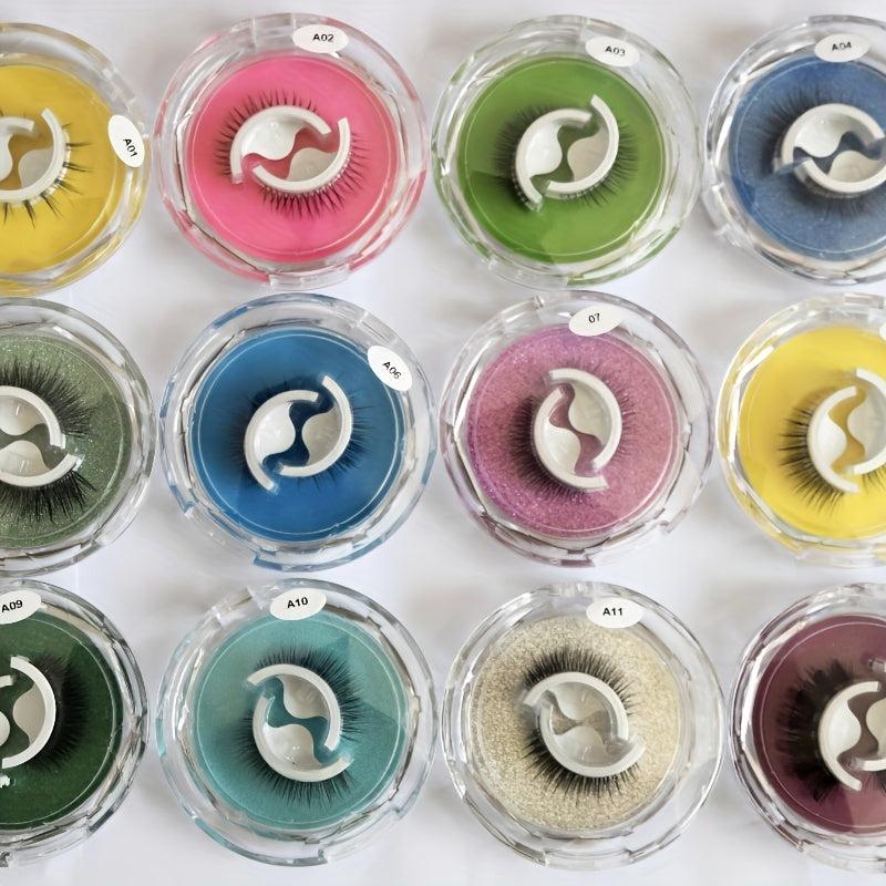 Self-Adhesive Reusable False Eyelashes Naturally Fluffy No Glue Needed