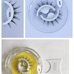 Self-Adhesive Reusable False Eyelashes Naturally Fluffy No Glue Needed