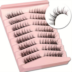 False Eyelashes Kits Fluffy Faux Mink Manga Moisturizing Look