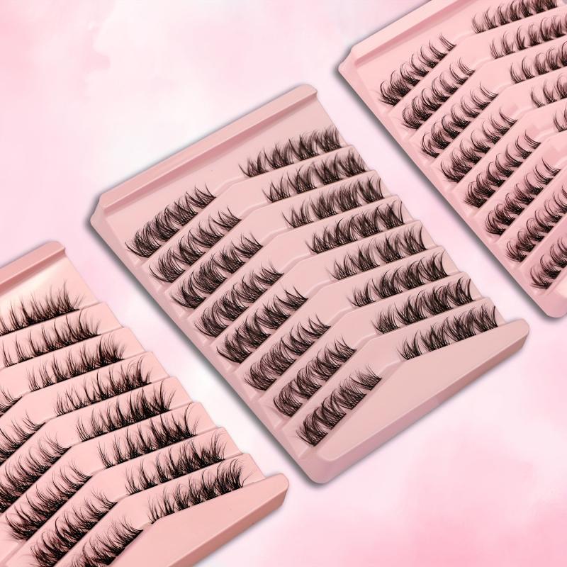 False Eyelashes Kits Fluffy Faux Mink Manga Moisturizing Look