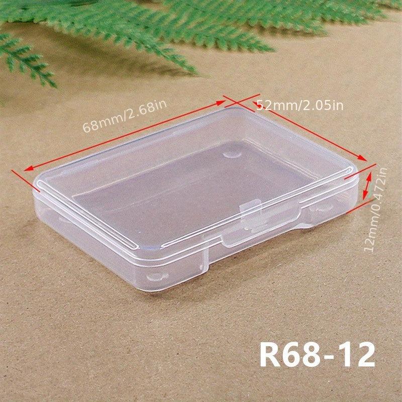Clear Jewelry Storage Box Dustproof Case Portable Organizer