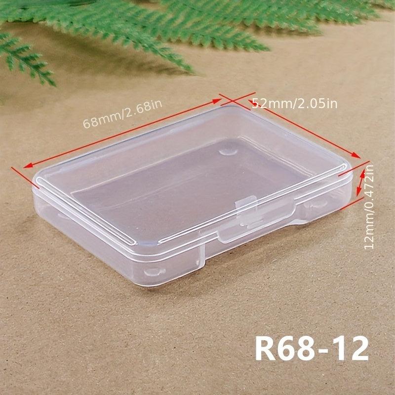 Clear Jewelry Storage Box Dustproof Case Portable Organizer