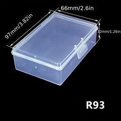Clear Jewelry Storage Box Dustproof Case Portable Organizer