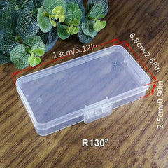 Clear Jewelry Storage Box Dustproof Case Portable Organizer
