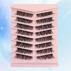 DIY Natural D Curve Faux Mink Hair 3D False Eyelashes