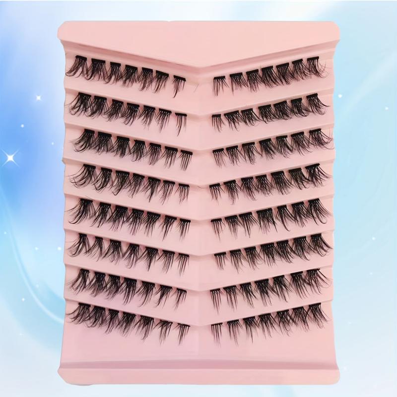 DIY Natural D Curve Faux Mink Hair 3D False Eyelashes