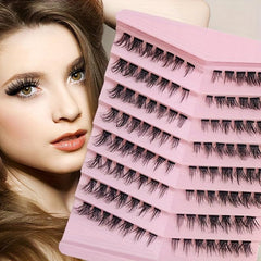 DIY Natural D Curve Faux Mink Hair 3D False Eyelashes