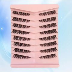 DIY Natural D Curve Faux Mink Hair 3D False Eyelashes