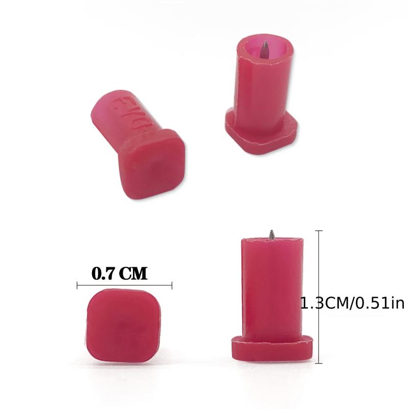 100Pcs Eyelash Glue Bottle Blocking Tool Anti-blocking Replacement Head