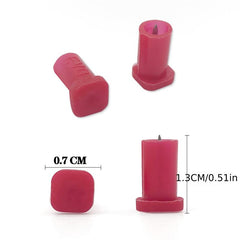 100Pcs Eyelash Glue Bottle Blocking Tool Anti-blocking Replacement Head