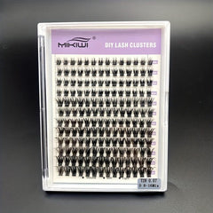 168pcs DIY Eyelash Extension Kit D Curl Volume Individual Lashes 8-16mm