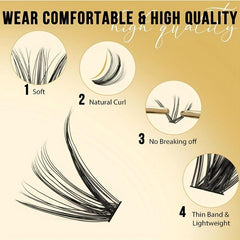 Fire Shaped Halloween Individual Cluster False Eyelashes