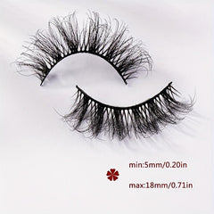 5 Pairs 5D Fluffy False Eyelashes Natural Thick Curly Makeup Lash Extension