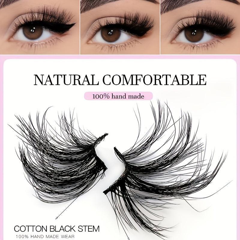Thick Crossed Faux Mink Eyelashes Lazy Style Eyelashes