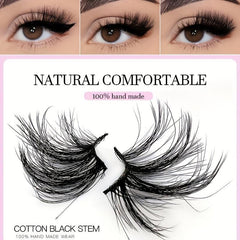Thick Crossed Faux Mink Eyelashes Lazy Style Eyelashes