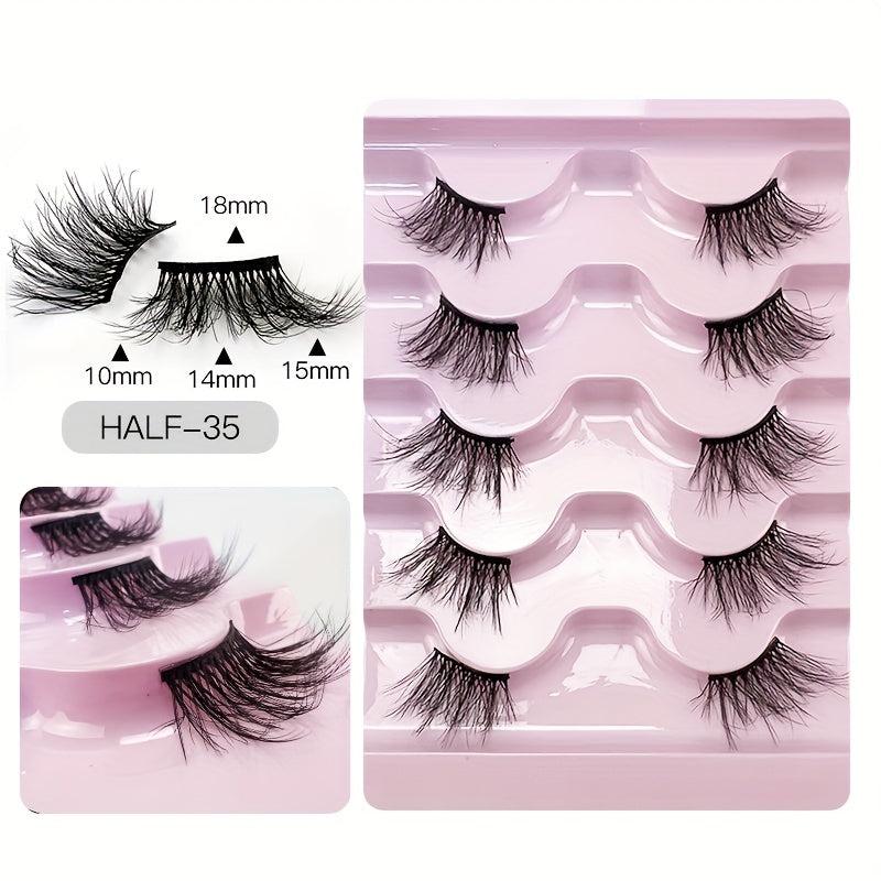 Thick Crossed Faux Mink Eyelashes Lazy Style Eyelashes