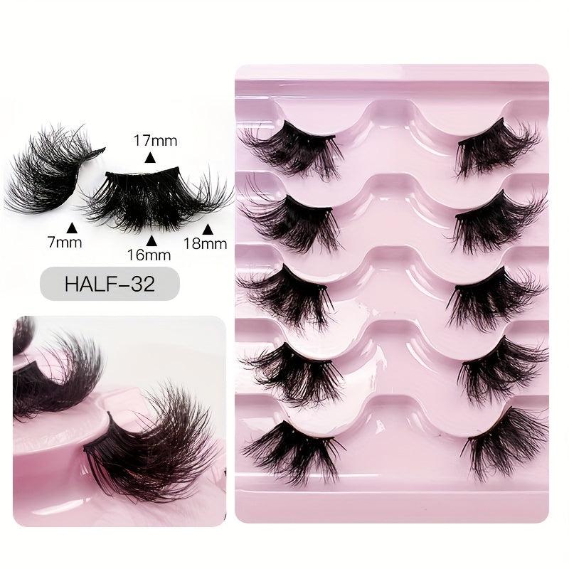 Thick Crossed Faux Mink Eyelashes Lazy Style Eyelashes