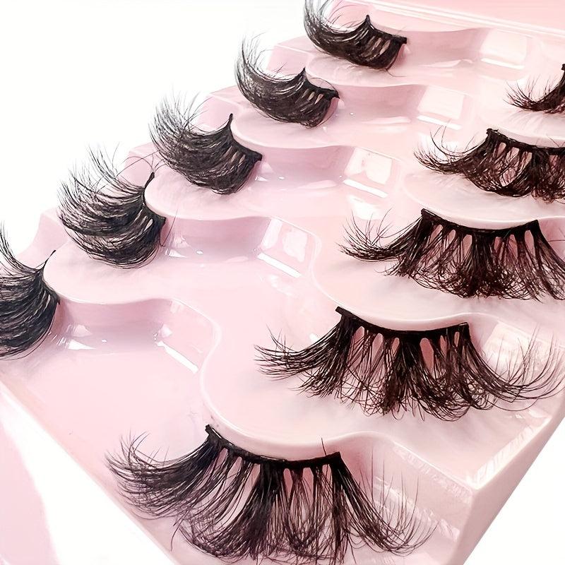 Thick Crossed Faux Mink Eyelashes Lazy Style Eyelashes