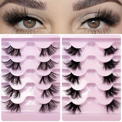 Thick Crossed Faux Mink Eyelashes Lazy Style Eyelashes